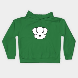 cute dog face Kids Hoodie